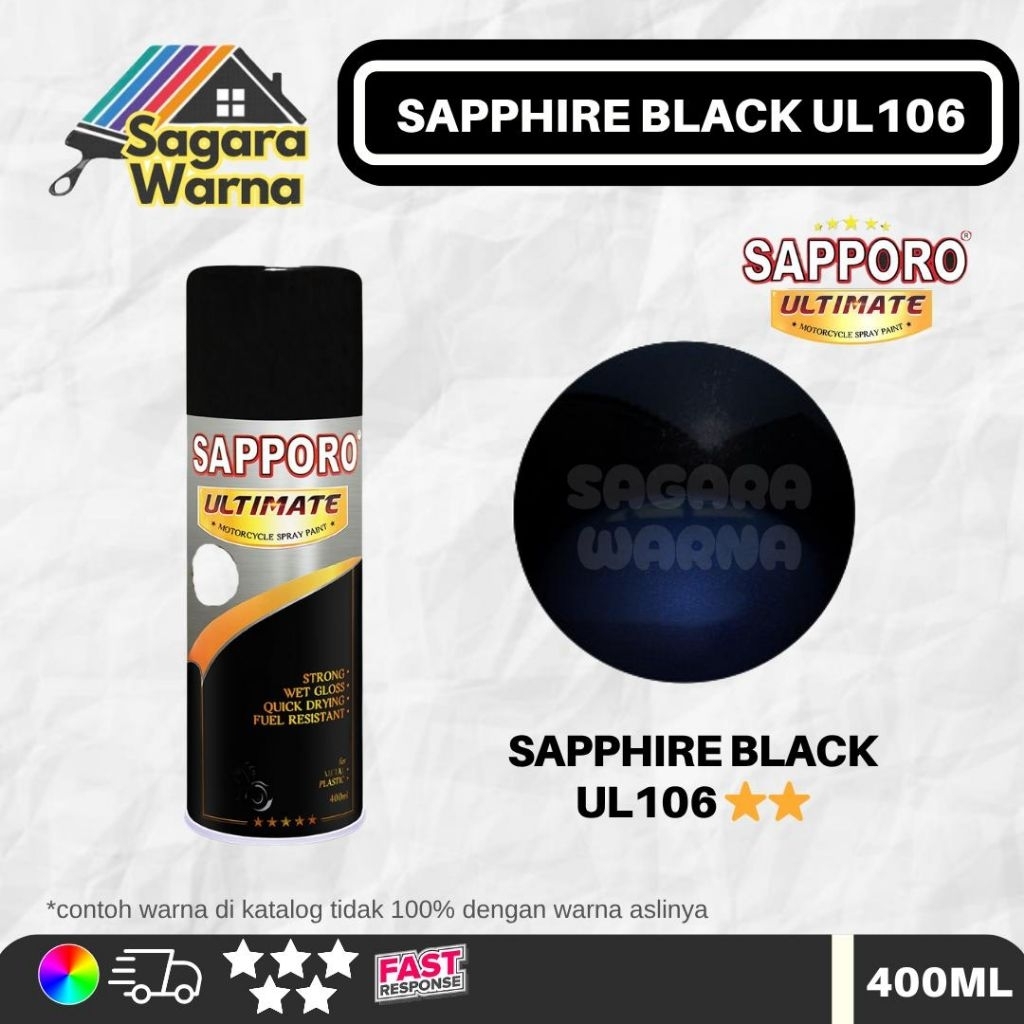 Sapporo Ultimate Sapphire Black UL106** / 400ML