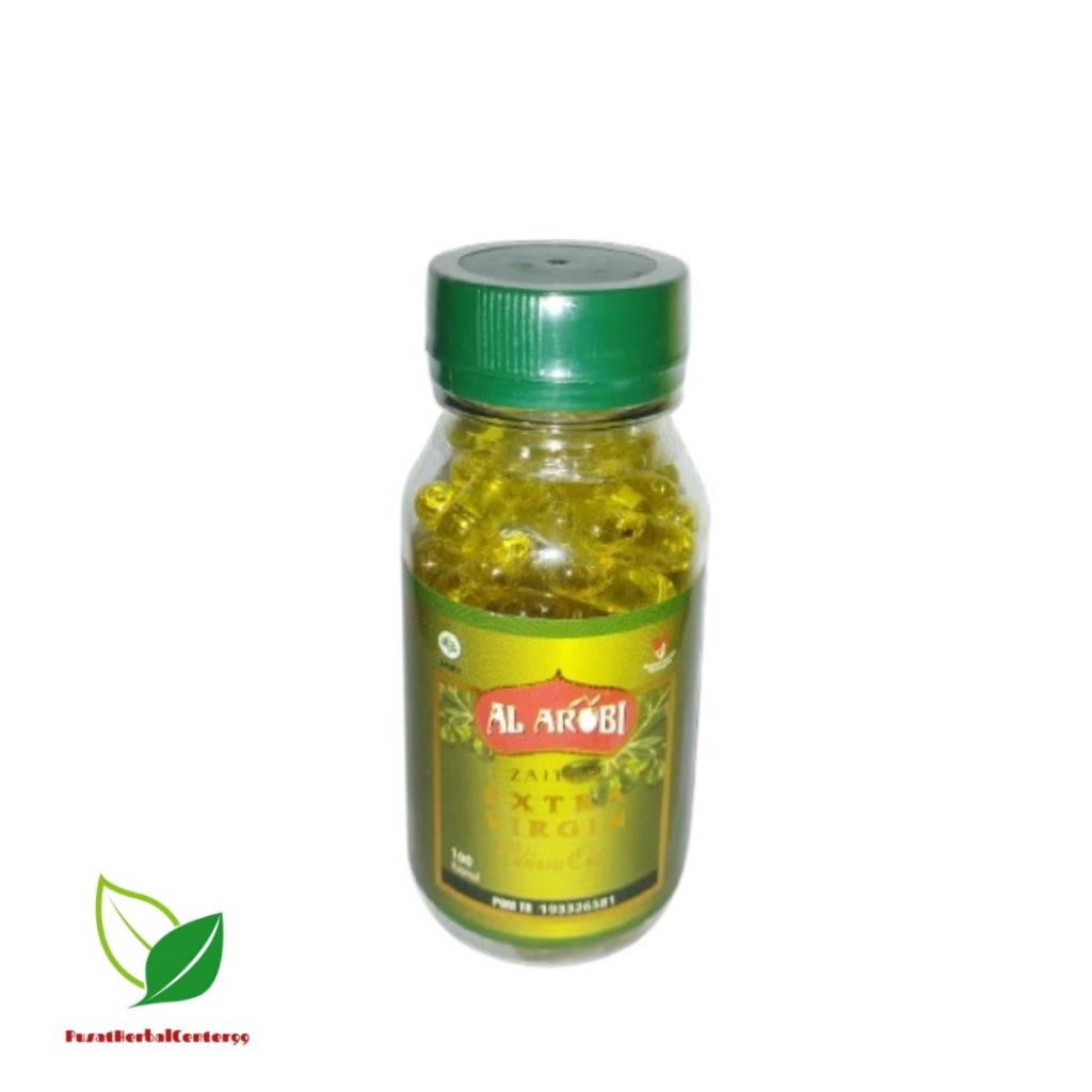 Kapsul Minyak Zaitun Al Arobi Jaitun Asli Murni Original 100% Arab Extra Virgin Olive Oil 100 Kapsul