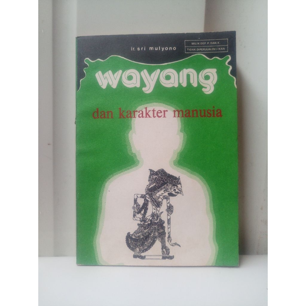BUKU BEKAS ORIGINAL WAYANG DAN KARAKTER MANUSIA