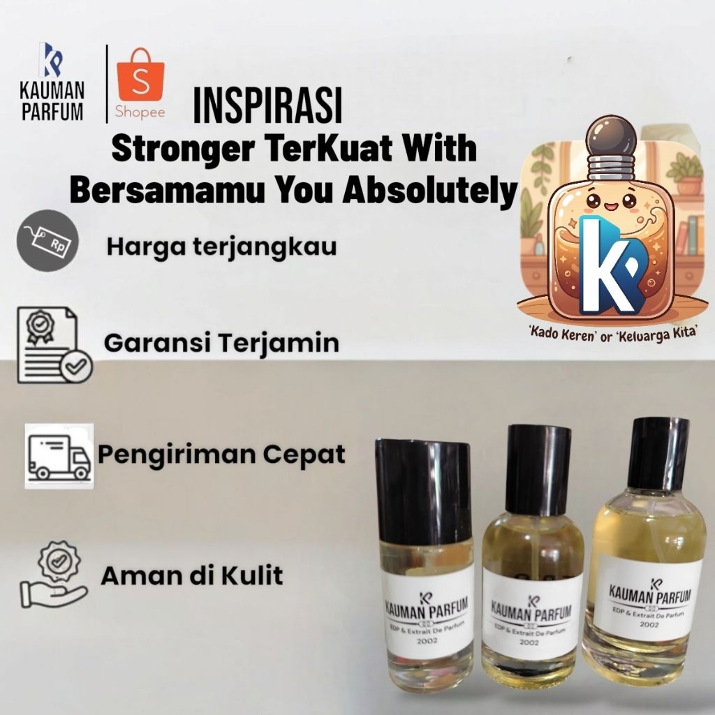 Kauman Parfum Refill Inspired SWY Stronger Lebih kuat With You Bersamamu denganmu Absolutely Secara 