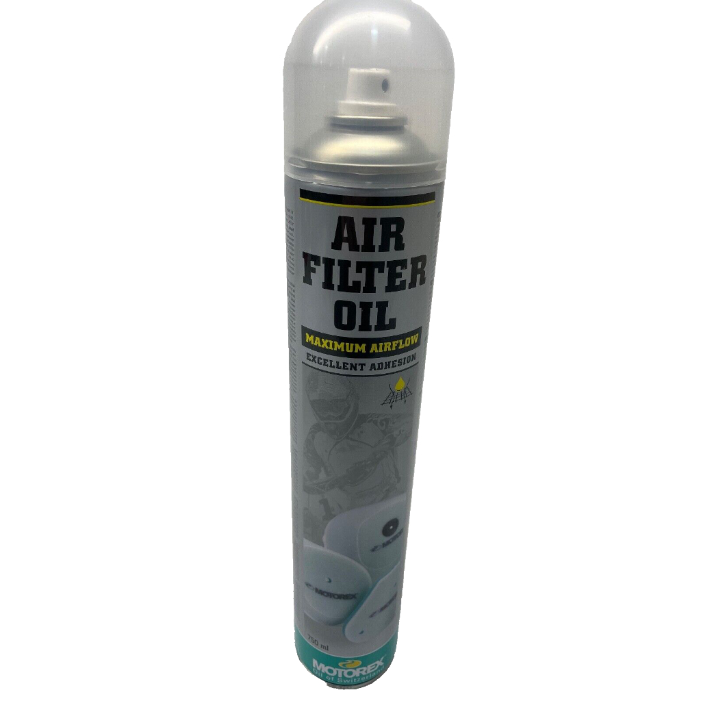 MOTOREX Air Filter Oil Spray Melindungi Mesin Busa Filter 750ml Anti Debu Off-road
