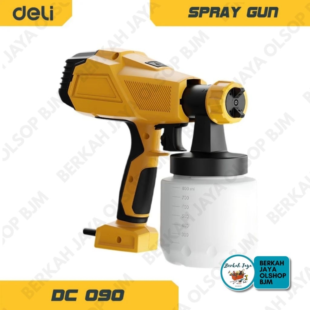 SPET DECO ELECTRIK DELI TYPE EDC090 | SPRAY GUN LISTRIK DELI 450 WATT 800ML Spray gun elektrik Cat S