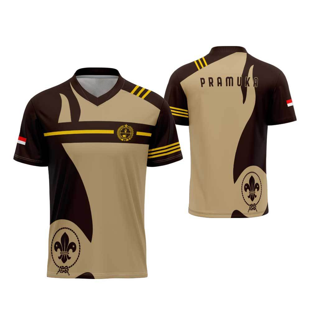 Jersey Pramuka / Seragam Pramuka Pembina / Baju Jersey Pramuka Lengan Panjang / Kaos Guru Pramuka