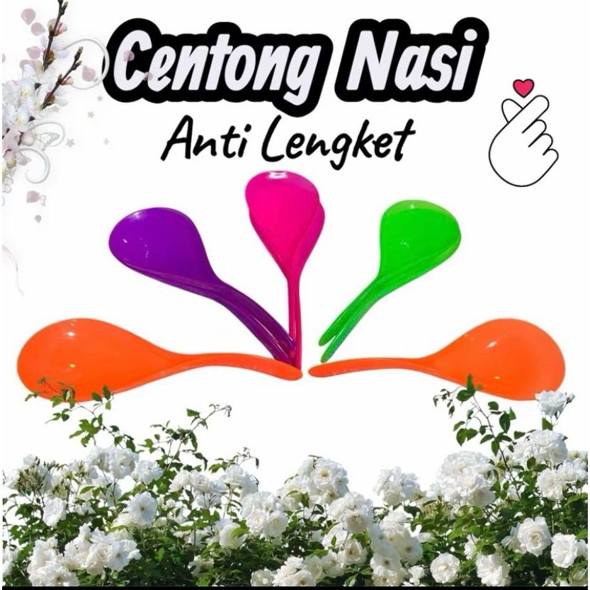 1 Lusin Centong Nasi Anti Lengket Centong Nasi Plastik