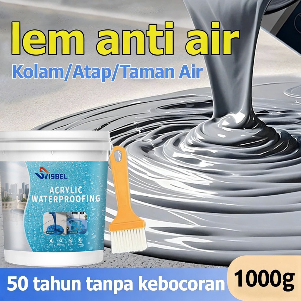 1000g Cat Anti Bocor Lem Anti Bocor Super Kuat Lem Anti Bocor Dan Rembes Cat Atap Rumah Anti Bocor W
