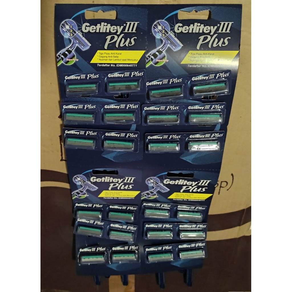 24 Pcs Alat Cukur Kumis Getlitey 3 Plus