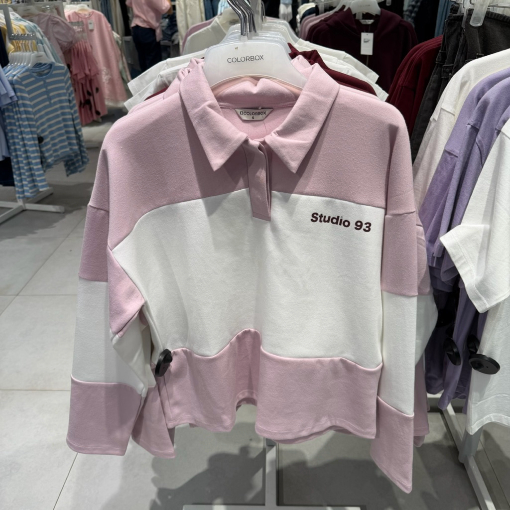 sweater sweatshirt polo motif printed lengan panjang colorbox sale