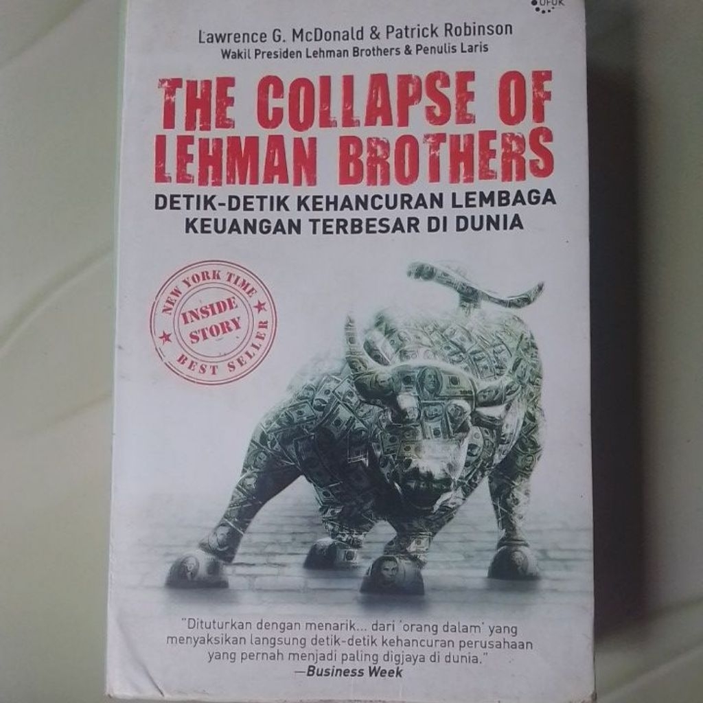 Buku The Collapse Of Lehman Brothers Detik-Detik Kehancuran Lembaga Keuangan Terbesar Di Dunia