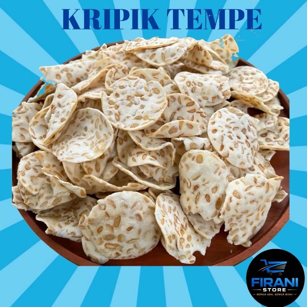 Kripik Tempe Renyah Gurih / Keripik Tempe Sagu Tipis Anti Alot renyah Cemilan Snack Murah