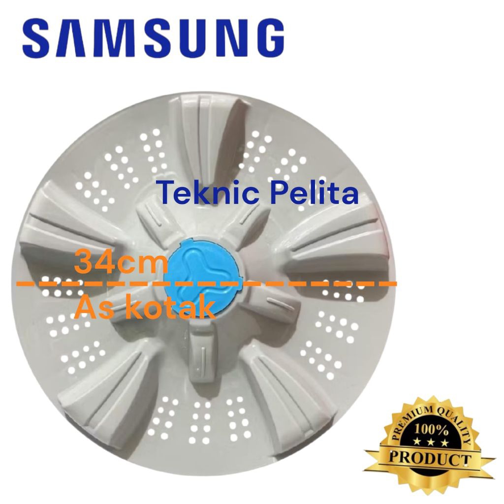Pulsator Mesin Cuci Samsung Diameter 34cm Kotak Diamon wobble Wa66v3 Wa70v3 wa70v4 wa80v3 wa80v4 wa8