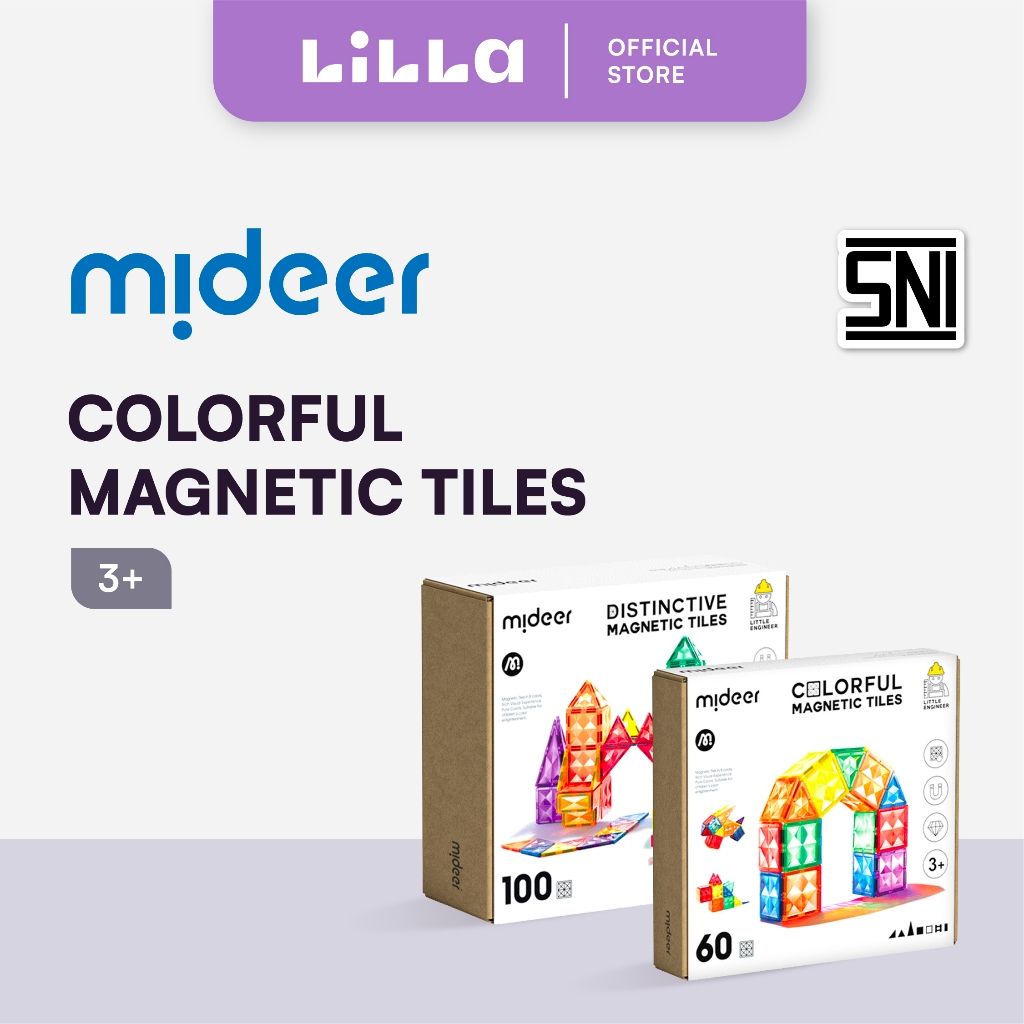 Mideer Colorful Magnetic Tiles