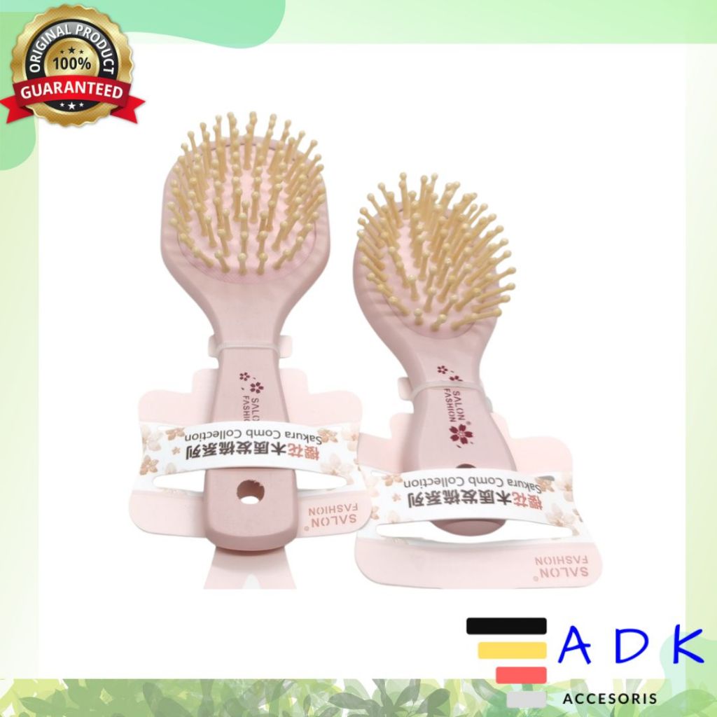 Sisir Sakura Korea / Sisir Lebar / Sisir Pink Lucu