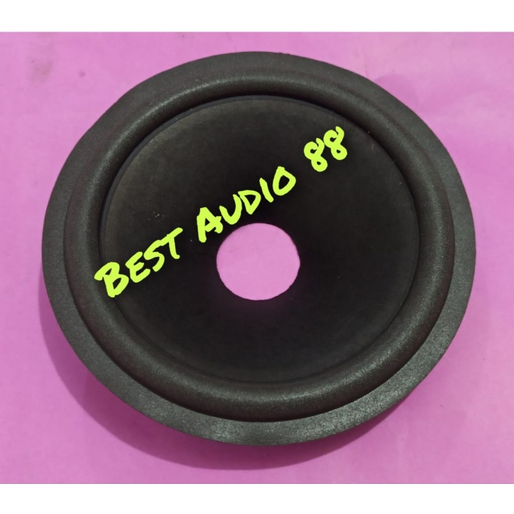 Daun kertas speaker 5inch 5 inch woofer spon polos hitam dove voice 25.5mm tinggi 2.8cm