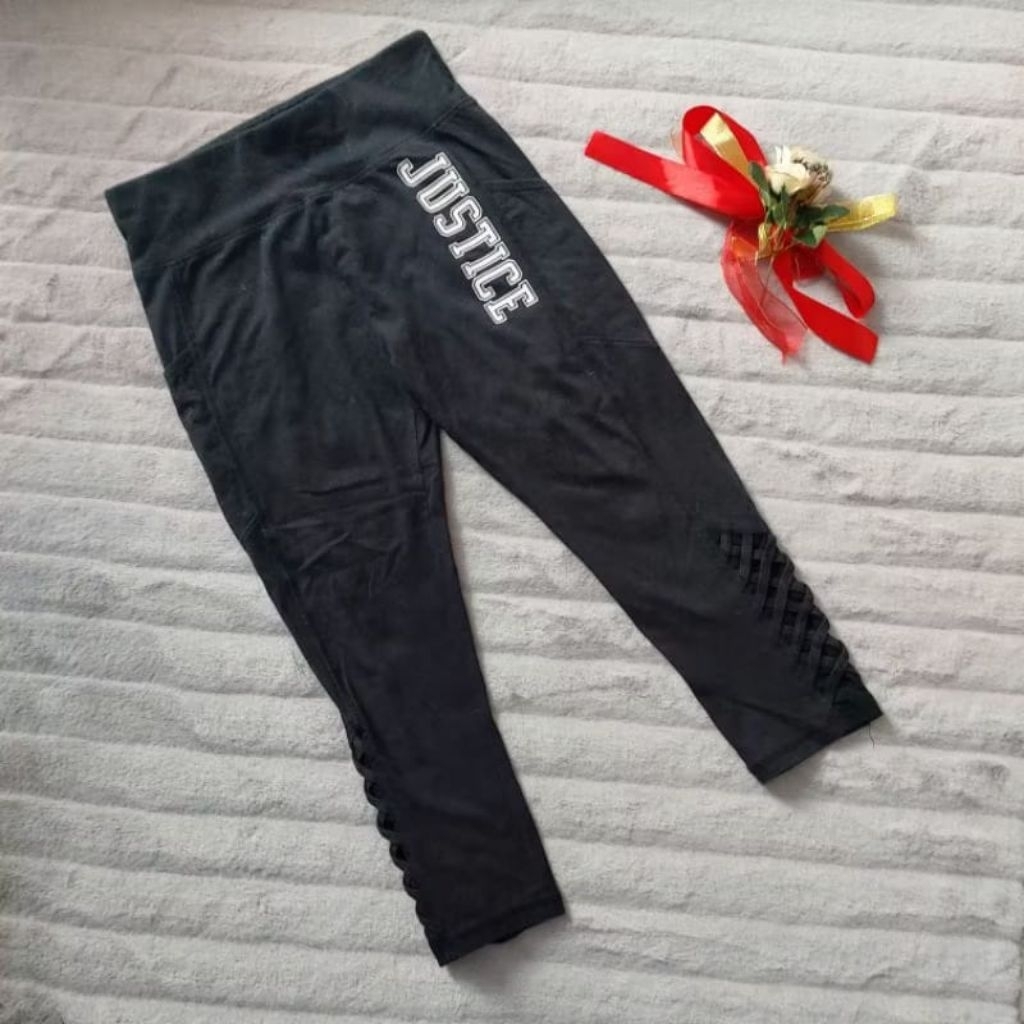 Celana Legging Anak Justice Warna Hitam