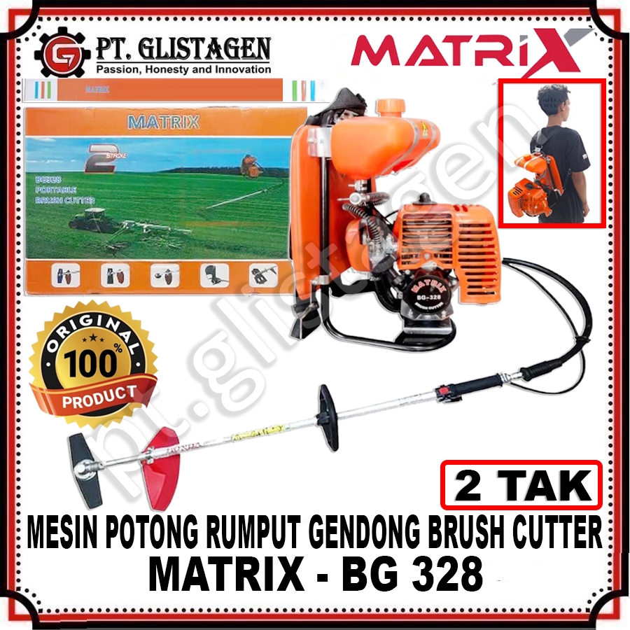 MATRIX BG-328 Mesin Potong Rumput Gendong Brusch Cutter 2 TAK BG-328 BG 328 BG328 ORIGINAL MATRIX