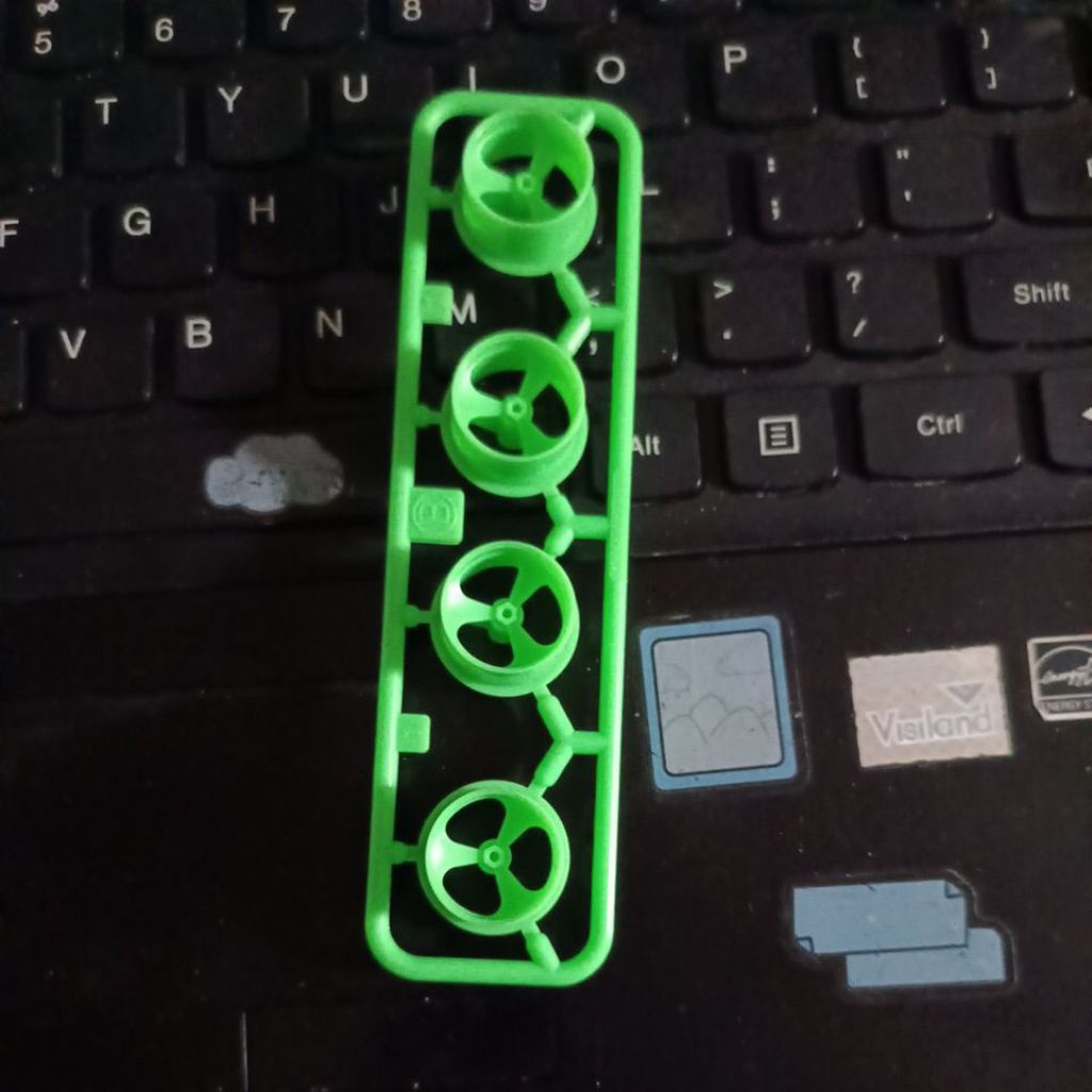 Tamiya velg 3 spoke small green
