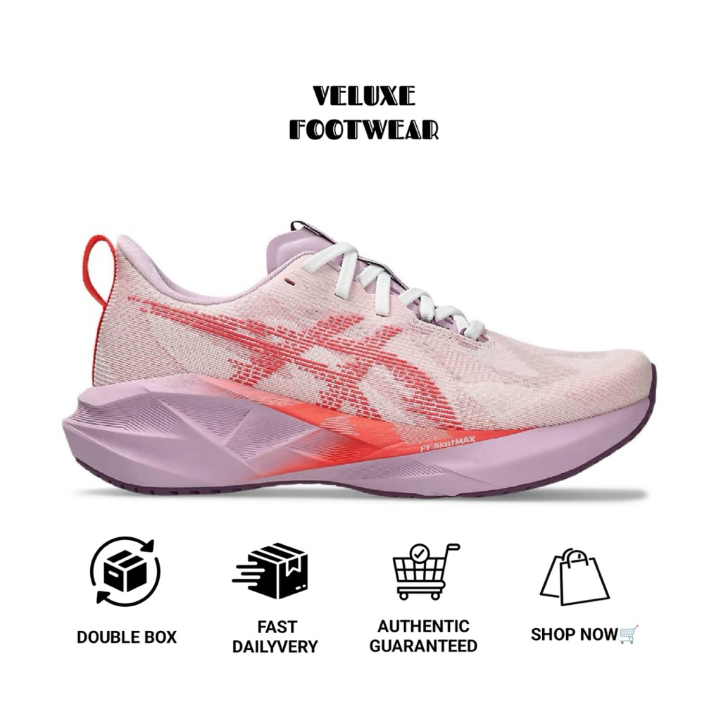 Sepatu Lari Asics Novablast 5 White Coral Reef