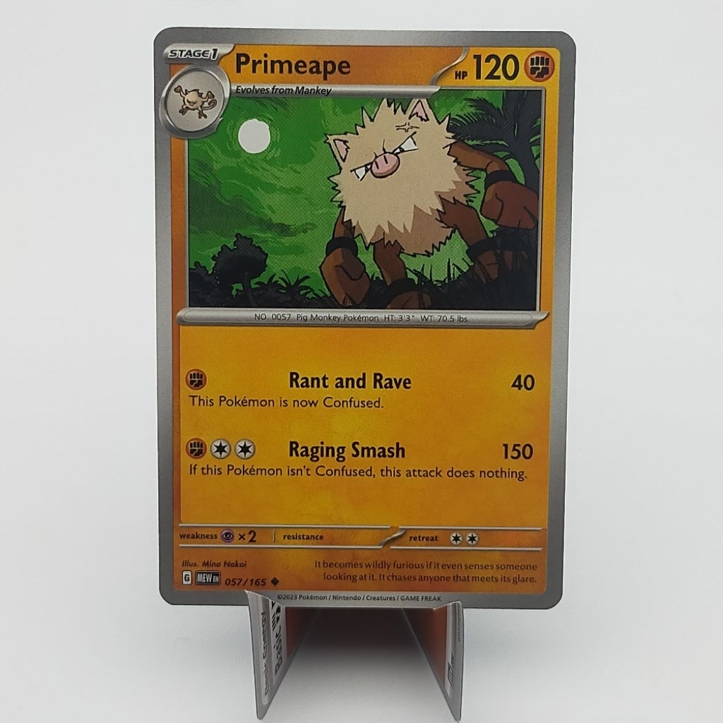 Kartu TCG Pokemon EN Original Primeape MEW 057/165