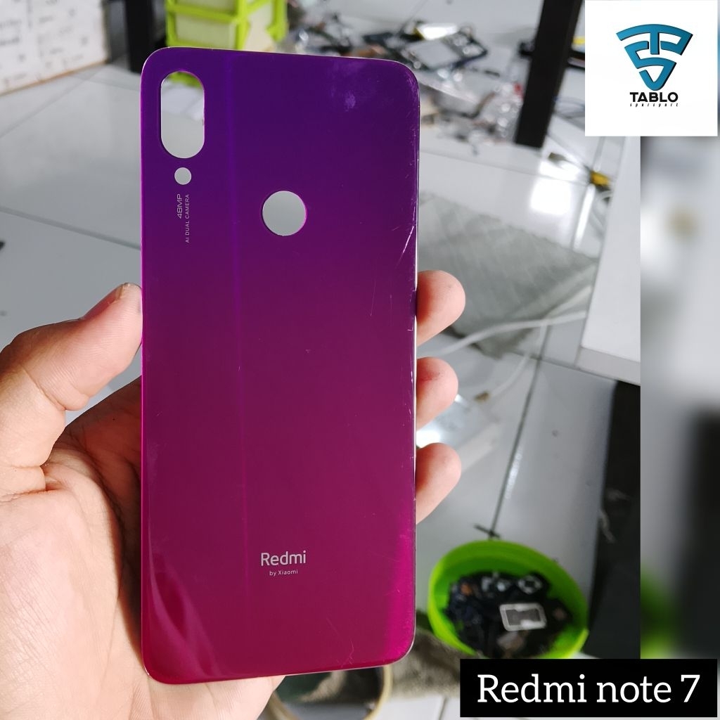 tutup backdoor Xiaomi redmi Note 7 ori copotan hp