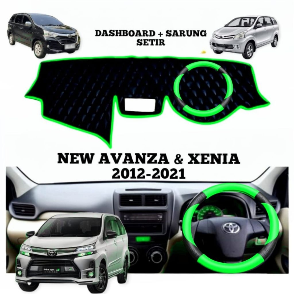 Alas Dashboard New Avanza, Xenia 2012-2021 + Sarung Stir Mobil