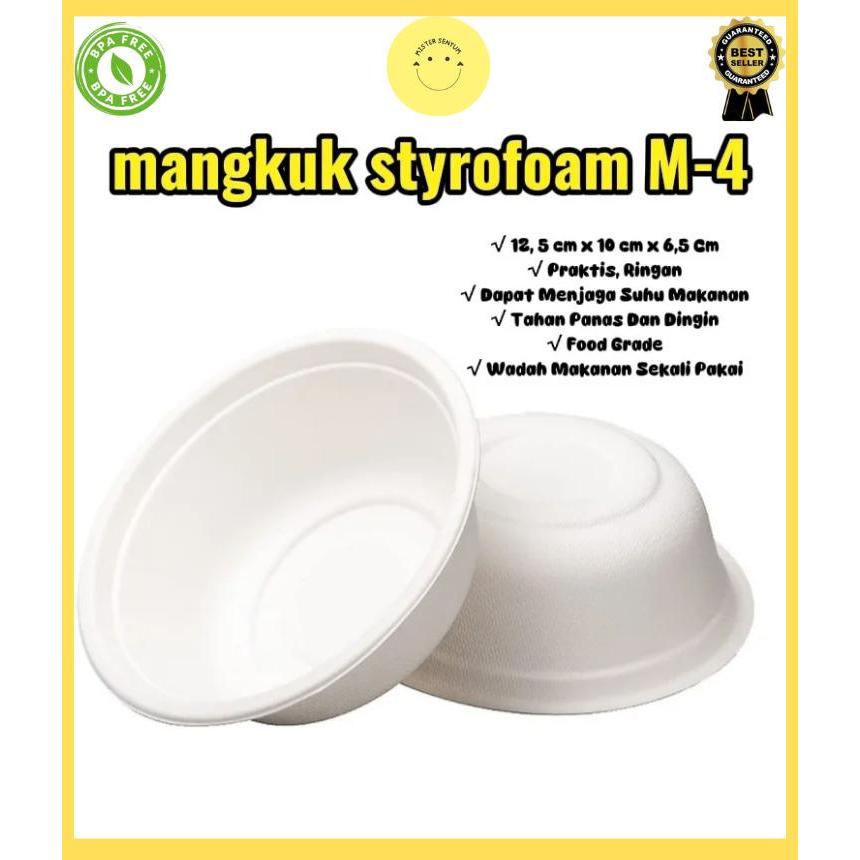 Mangkok Styrofoam/mangkok gabus/mangkok gabus sekali pakai/styrofoam/wadah makanan