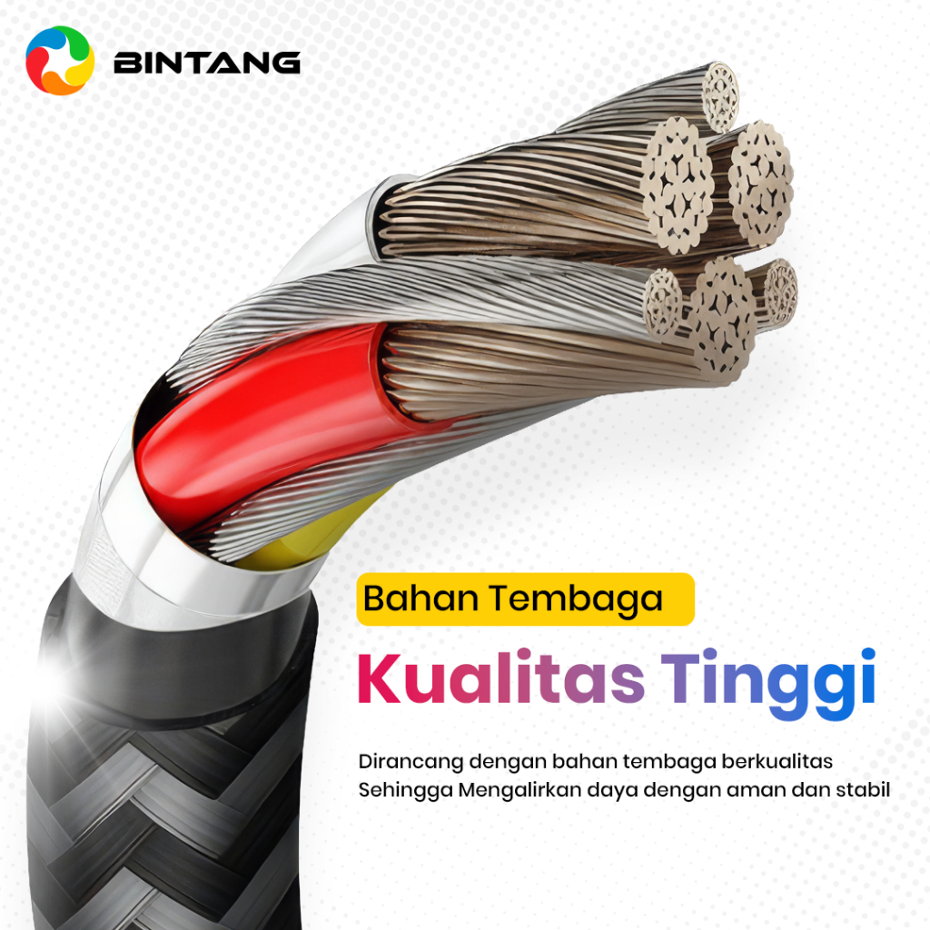 BINTANG Kabel Data Powerbank Fast Charging 30W Type C To Type C / Lightning 25CM BT-370