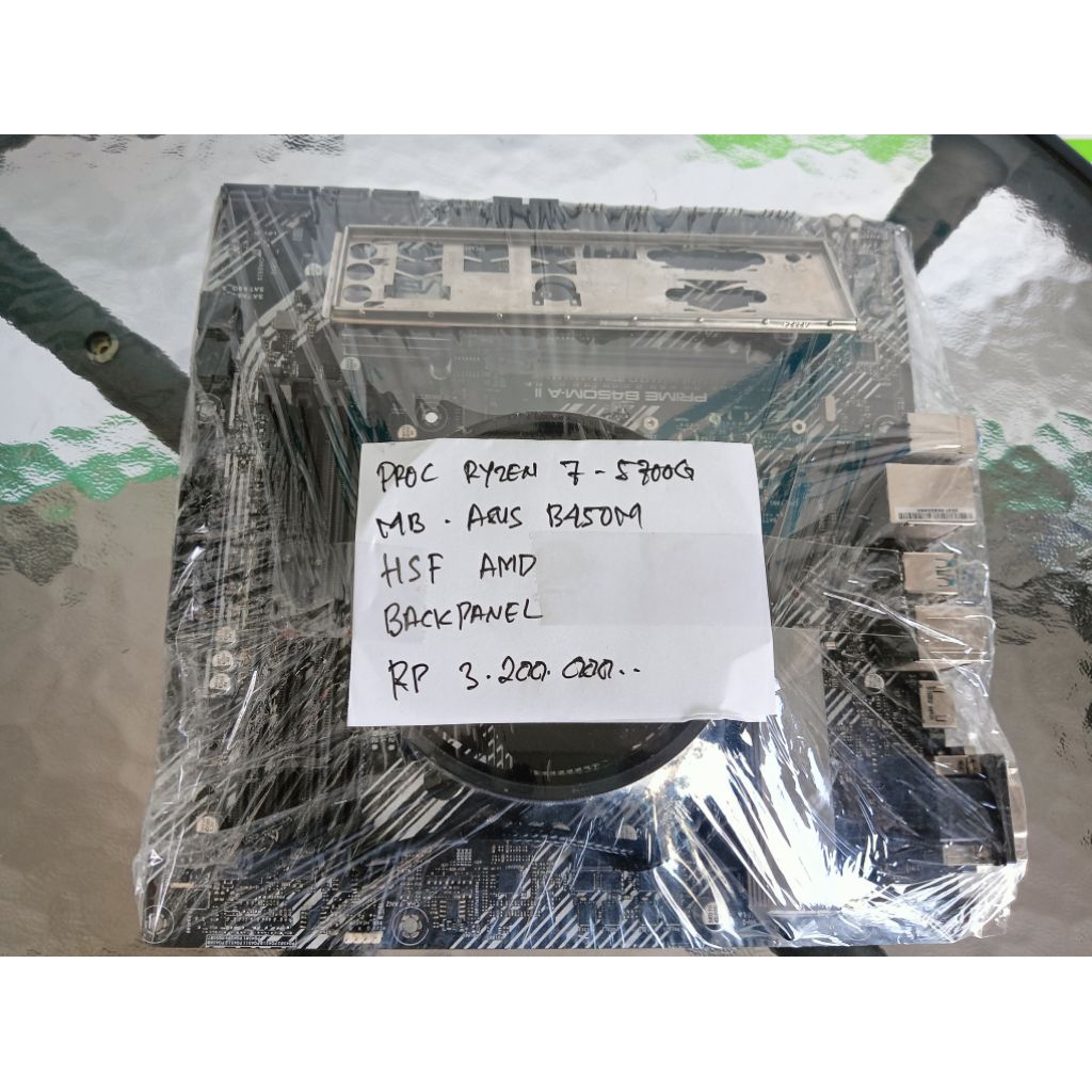 AMD Ryzen 7 5700G + Asus B450M Paket Motherboard Processor 8 Core 16 Thread iGPU