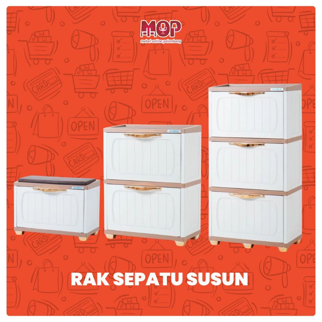 Olymplast lemari sepatu plastik Sro/rak sepatu plastik premium/Lemari penyimpanan sepatu