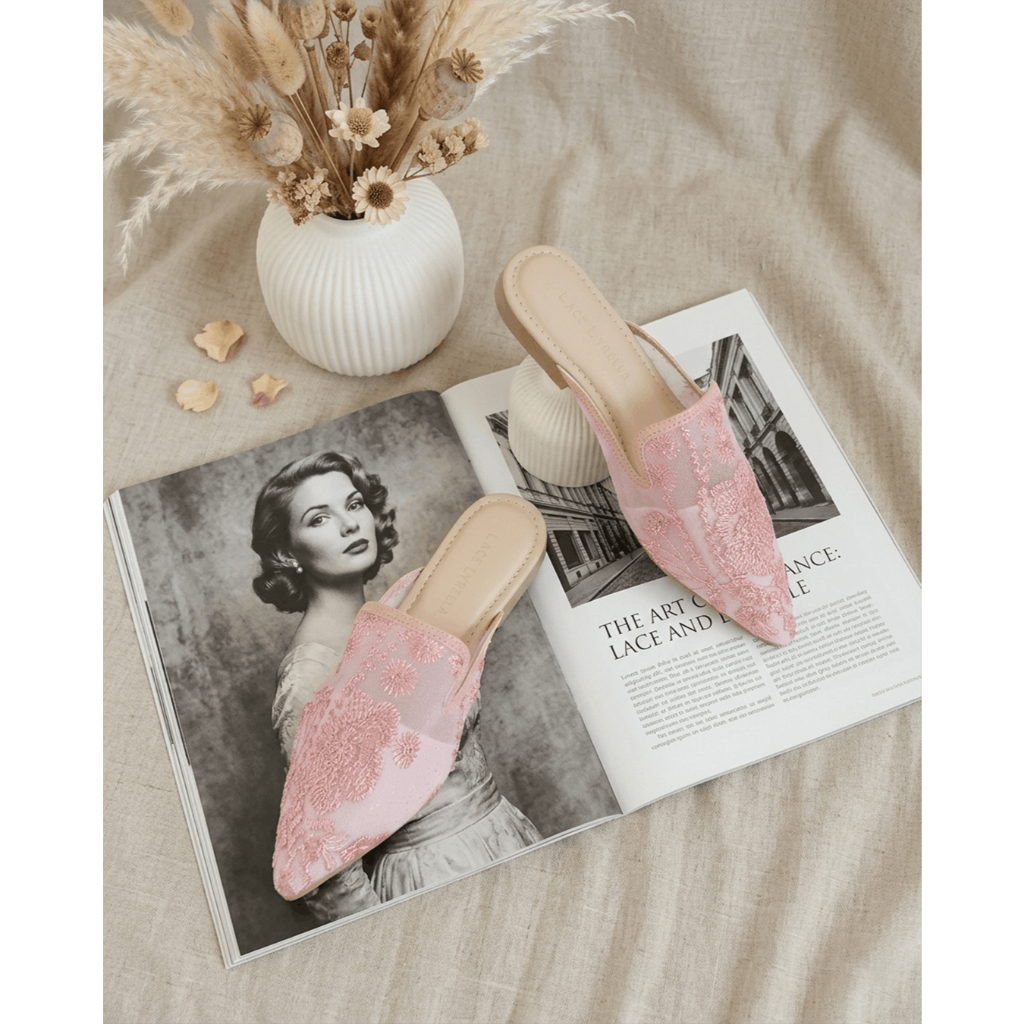 LACE LYNELLE YUKA Mules Sepatu Wanita Elegan