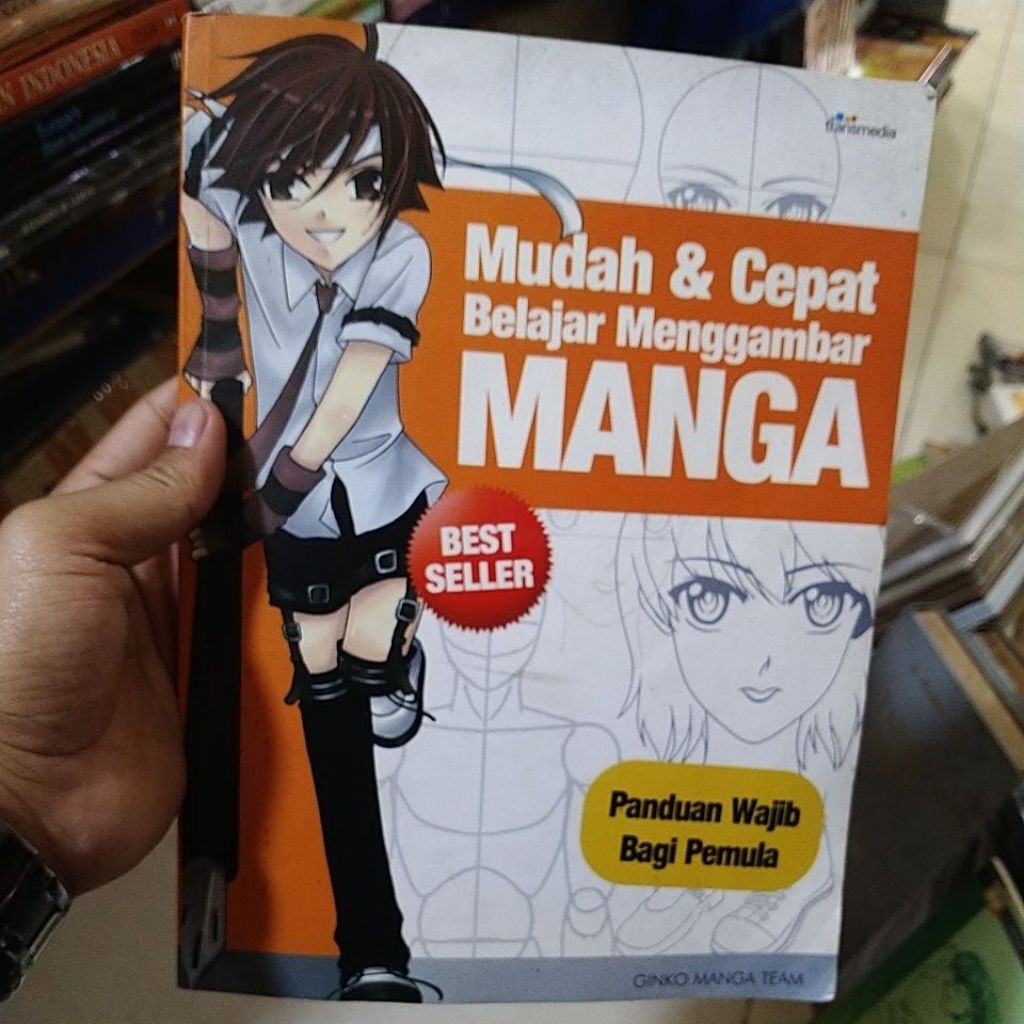 buku cara mudah dan cepat belajar menggambar komik manga original