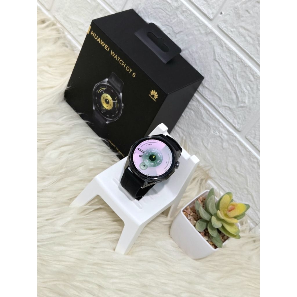 Huawei Watch GT 6 46mm Black Lengkap Garansi Panjang