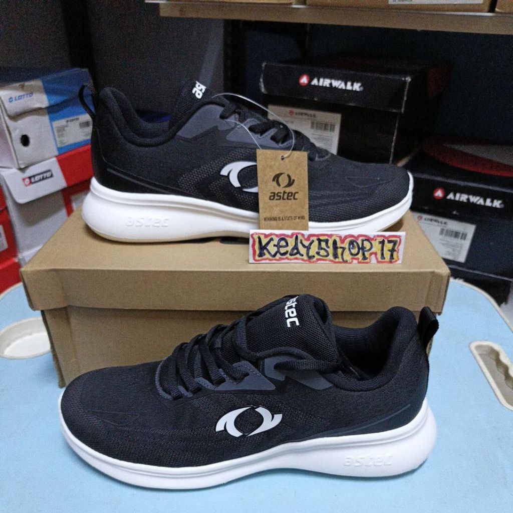 Sepatu Olahraga Astec Liu Black Original Resmi sport station