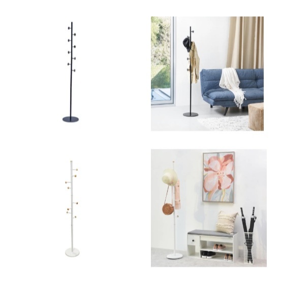 Informa Gantungan Pakaian Standing hanger Wooden Balls / Rocco