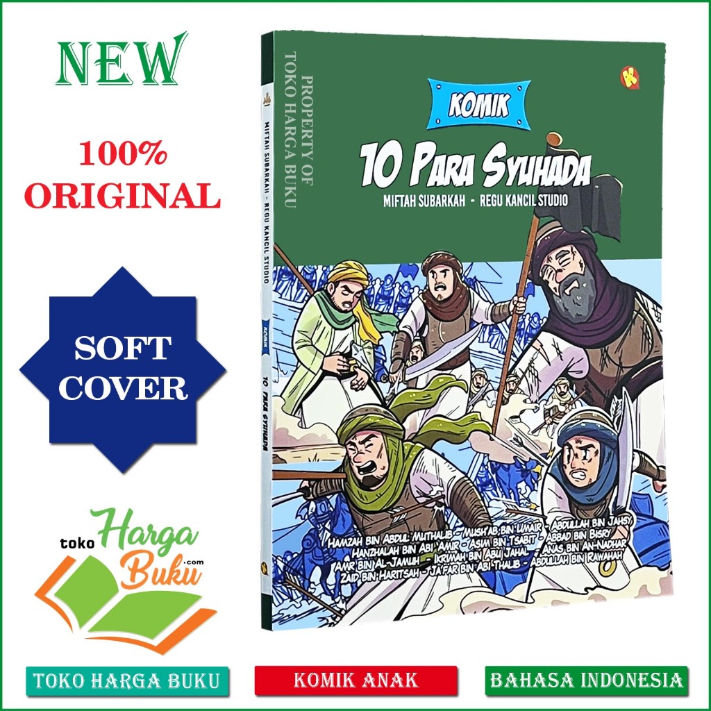 Foto Komik 10 Para Syuhada FULL COLOR Buku Anak Kisah Sejarah Islami Pahlawan Islam Syahid Original - Al-Kautsar Kids