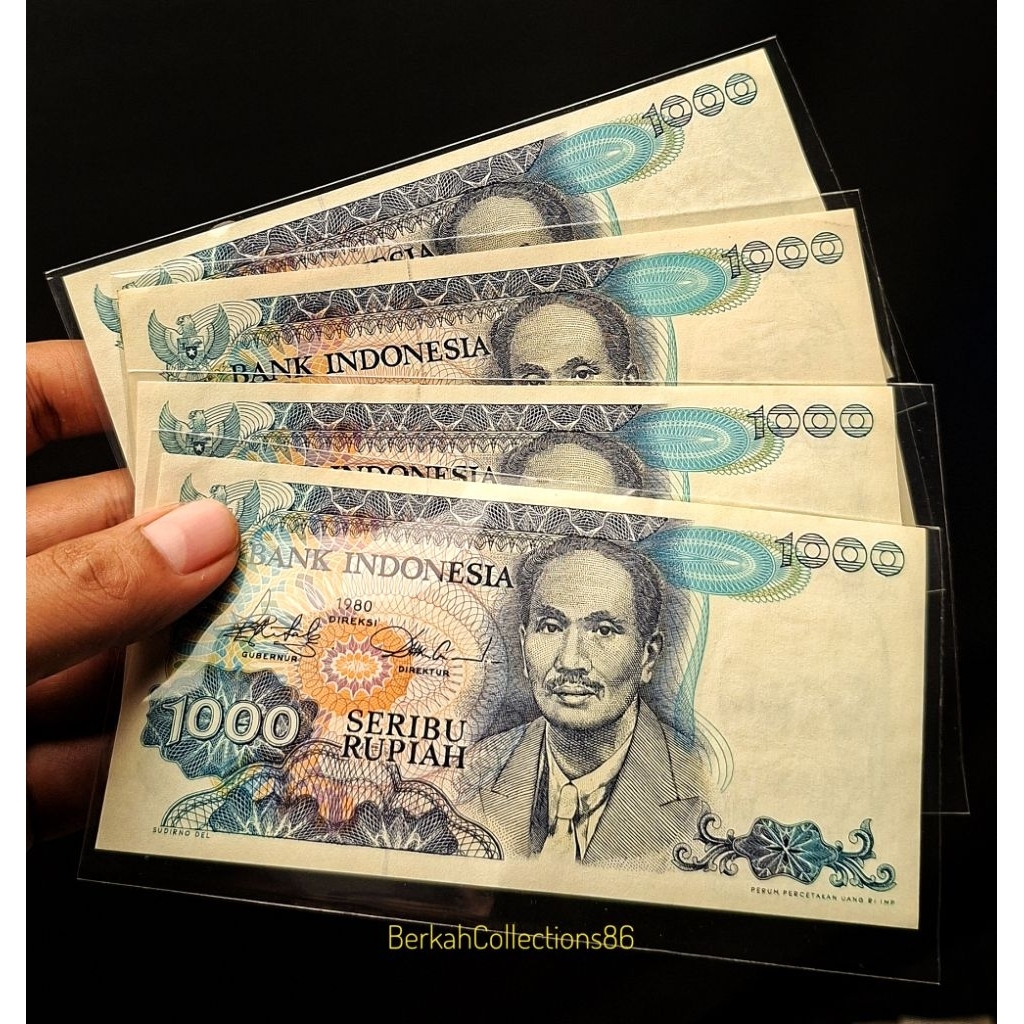 koleksi uang 1000 rupiah sutomo tahun 1980