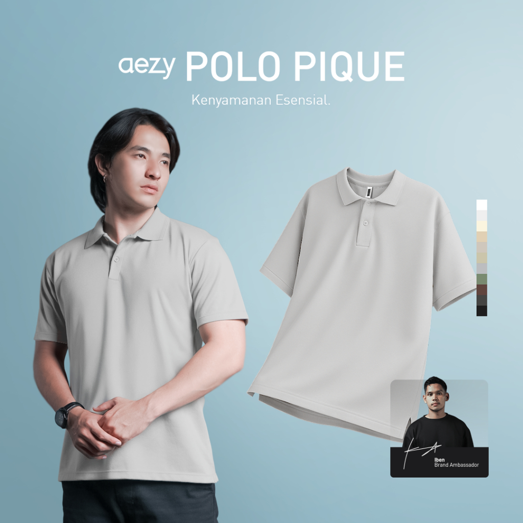 No Void Minds AEZY Polo Shirt | Steel