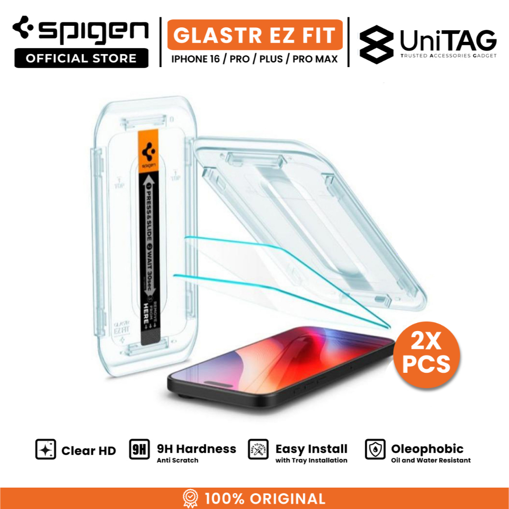 SPIGEN Tempered Glass Lens Camera Cover for iPhone 16 Pro Max / 16 Pro / 16 Plus / 16e / 16 Glas tR 
