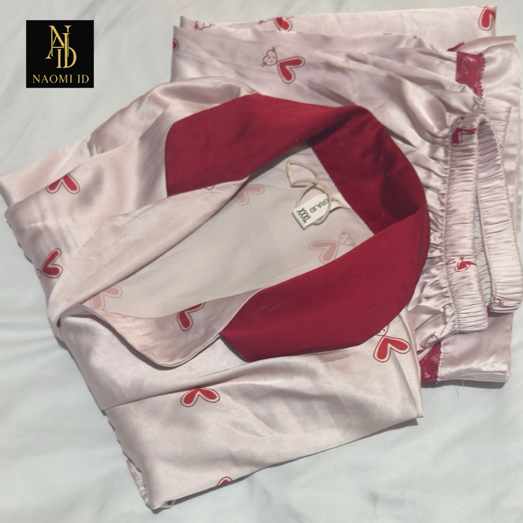 Preloved Piyama Wanita Baju Tidur Satin Premium