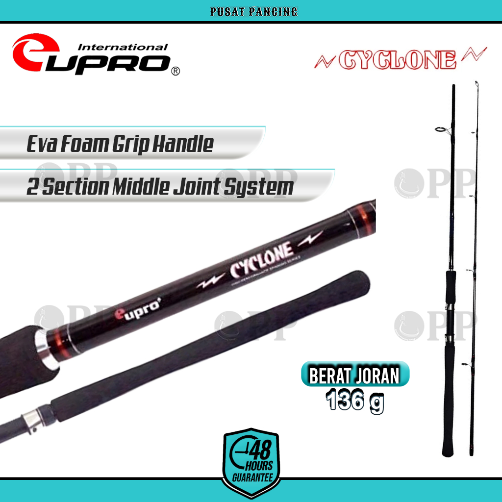 PUSATPANCING5 - Joran Pancing Spinning Eupro Cyclone 180cm - 360cm Carbon Cocok Untuk Kolam Kali Sun