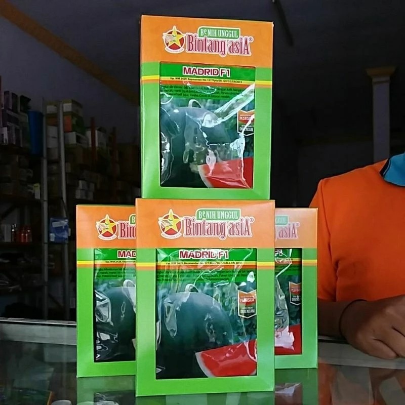 MADRID f1.bibit semangka non biji/benih semangka Non biji kemasan 20 gr