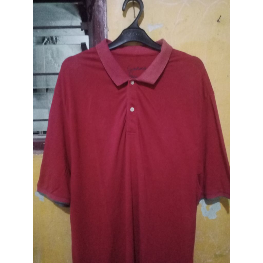 Kaus Polo Giordano Pria Warna Merah Size XL