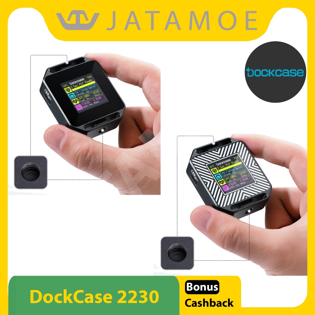 Dockcase Photography Edition 3Seconds Power Loss Protection M.2 NVMe Mini Portable SSD Enclosure Cas