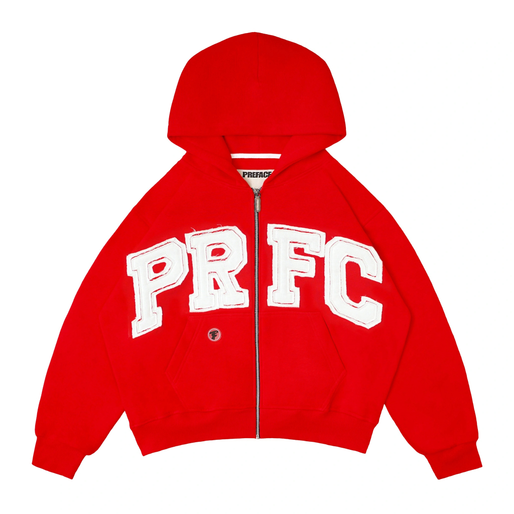 Preface Hoodie Zip Hoodie Unfinished Warna Beragam