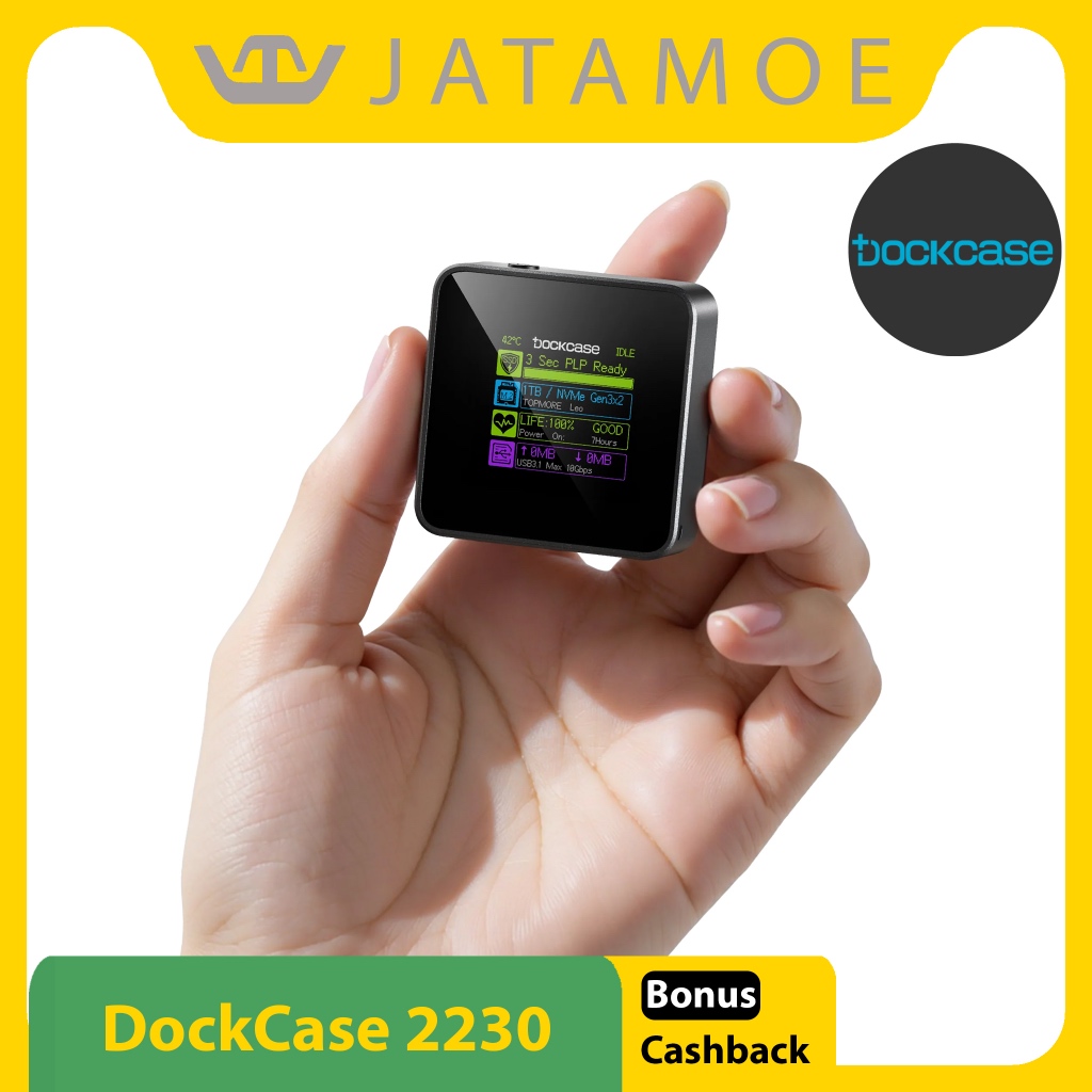 Dockcase 3Seconds Power Loss Protection SSD M.2 NVMe Mini Portable Enclosure Case 2230 Explorer Edit