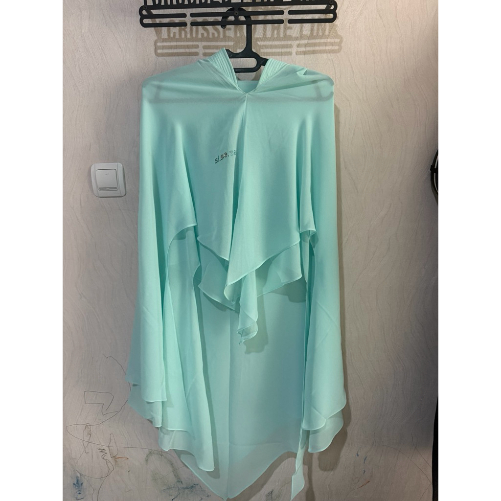 preloved khimar sisesa warna mint