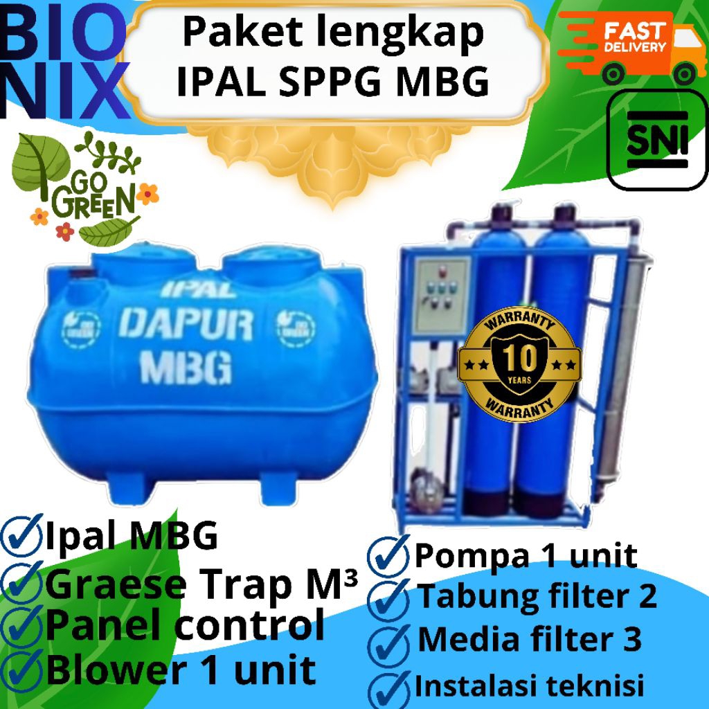 IPAL SPPG MBG, PAKET LENGKAP IPAL SPPG MBG