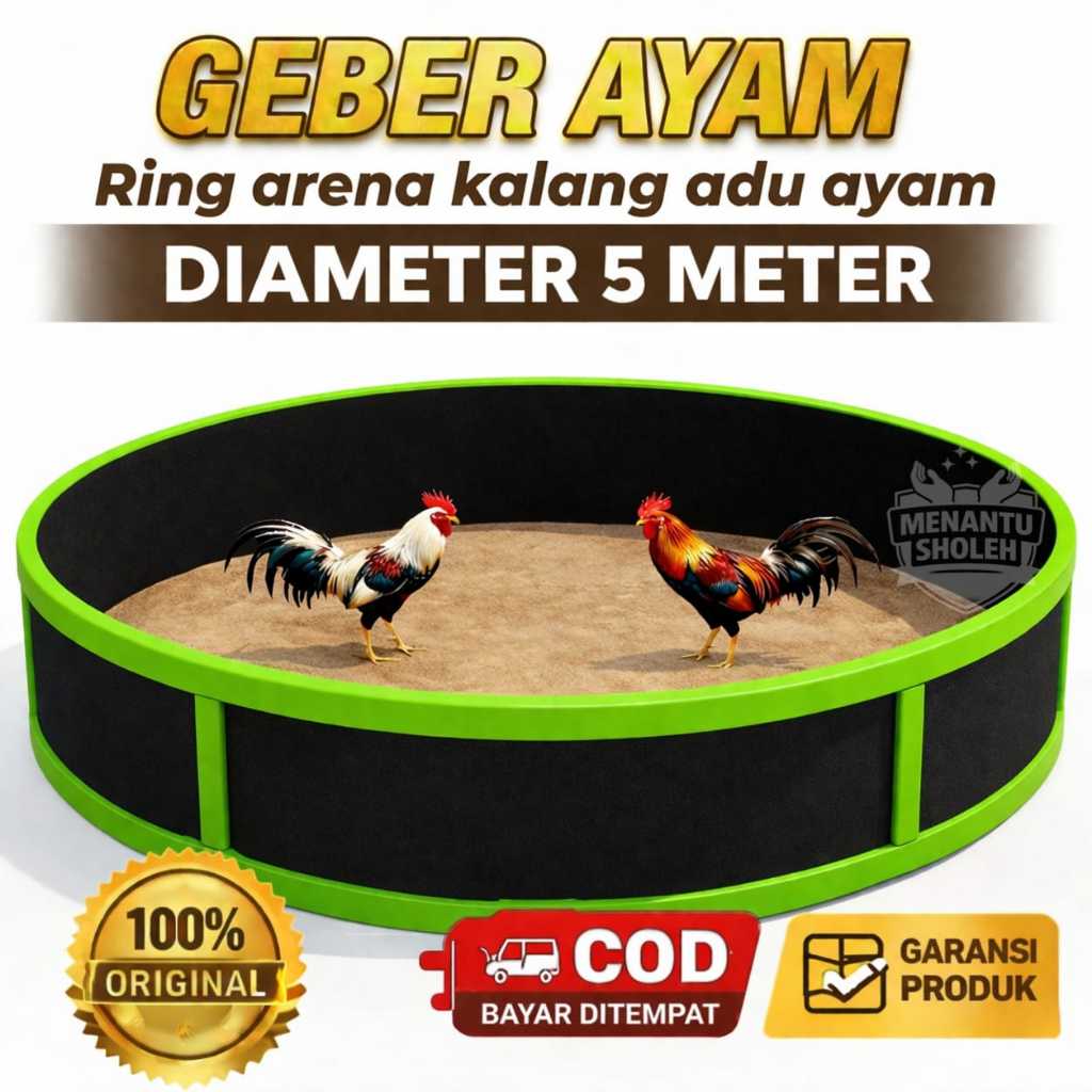 Geber ring tempat aduan ayam diameter lingkaran 5 meter  tebal 20mm ring adu arena aduan kalang adu 
