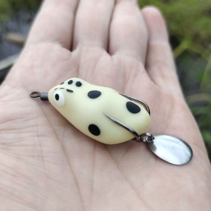 UMPAN TIRUAN UNTUK MANCING CASTING IKAN GABUS SOFT FROG 3 CM BERAT 5 GRAM SIKOJO LURE