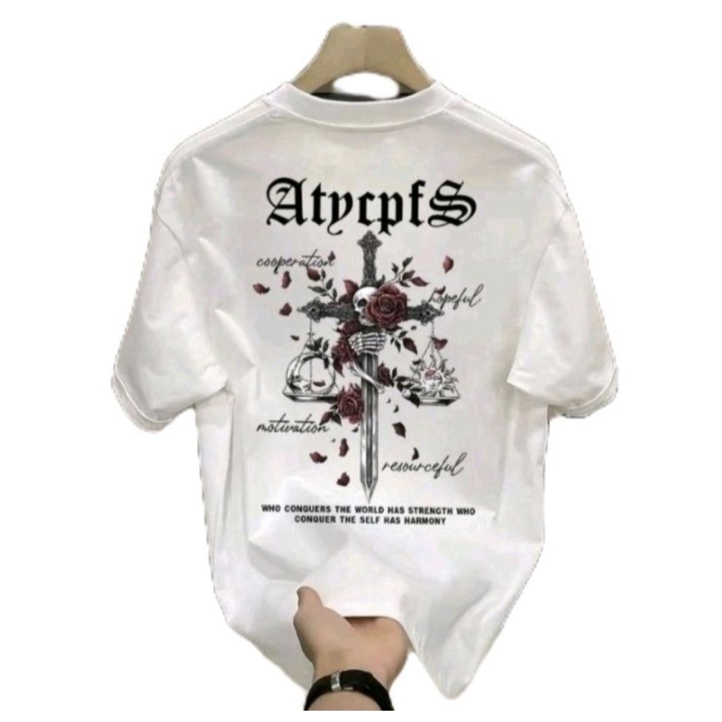 kaos metal terviral,buat kalian metal lovers makin modis kalo pakai kaos ini, cpfs motif mawar & ped