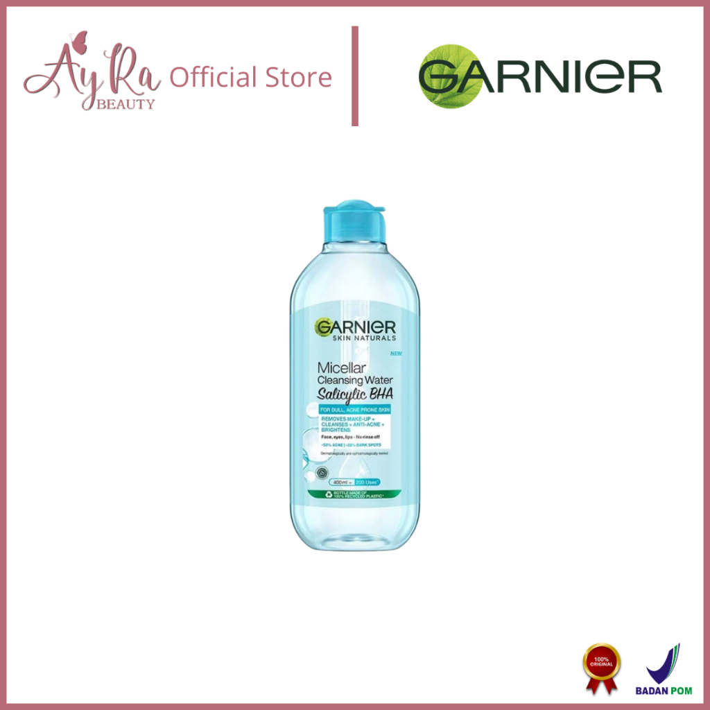 AyRa Beauty - GARNIER Micellar Water Blue Salicylic Acid 400ml Skincare Cleansing ED 07-2026